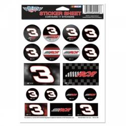 Richard Childress Racing Dale Earnhardt #3 - 5x7 Sticker Sheet