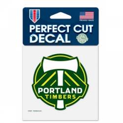 Portland Timbers Script Logo - 4x4 Die Cut Decal