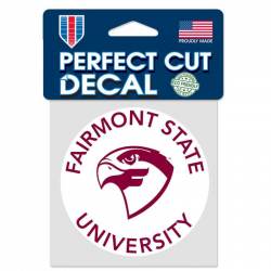 Fairmont State University Fighting Falcons - 4x4 Die Cut Decal