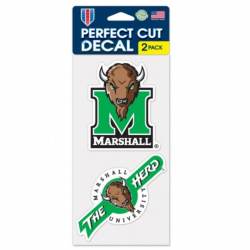 Marshall University Thundering Herd - Set of Two 4x4 Die Cut Decals