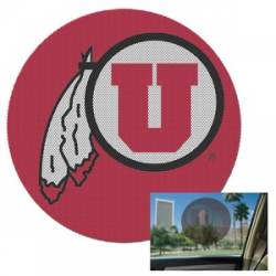 University Of Utah Utes - Perforated Shade Decal