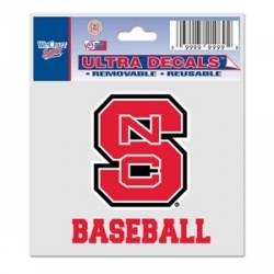 North Carolina State University Wolfpack Baseball - 3x4 Ultra Decal