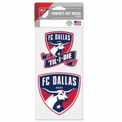 FC Dallas - Set of Two 4x4 Die Cut Decals
