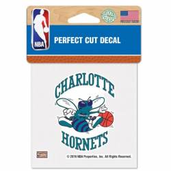 Charlotte Hornets Retro Logo - 4x4 Die Cut Decal