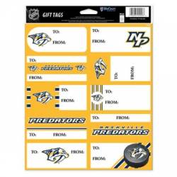 Nashville Predators - Sheet of 10 Gift Tag Labels