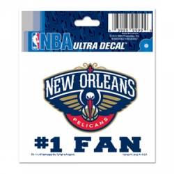 New Orleans Pelicans #1 Fan - 3x4 Ultra Decal