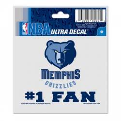 Memphis Grizzlies #1 Fan - 3x4 Ultra Decal