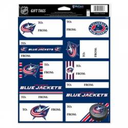 Columbus Blue Jackets - Sheet of 10 Gift Tag Labels