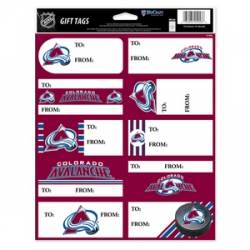 Colorado Avalanche - Sheet of 10 Gift Tag Labels