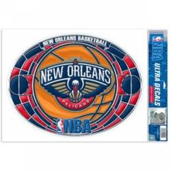 New Orleans Pelicans - Stained Glass 11x17 Ultra Decal