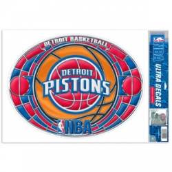 Detroit Pistons - Stained Glass 11x17 Ultra Decal