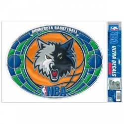Minnesota Timberwolves - Stained Glass 11x17 Ultra Decal