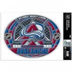 Colorado Avalanche - Stained Glass 11x17 Ultra Decal