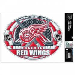 Detroit Red Wings - Stained Glass 11x17 Ultra Decal