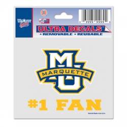 Marquette University Golden Eagles #1 Fan - 3x4 Ultra Decal