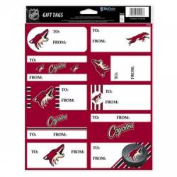 Phoenix Coyotes - Sheet of 10 Gift Tag Labels