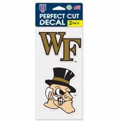 Wake Forest University Demon Deacons - Set of Two 4x4 Die Cut Decals