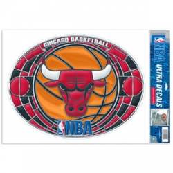 Chicago Bulls - Stained Glass 11x17 Ultra Decal