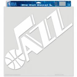 Utah Jazz - 18x18 White Die Cut Decal