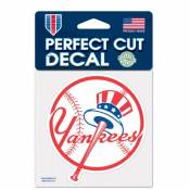 New York Yankees Top Hat - 4x4 Die Cut Decal