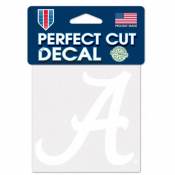 University Of Alabama Crimson Tide - 4x4 White Die Cut Decal