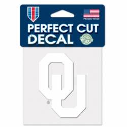 University of Oklahoma Sooners - 4x4 White Die Cut Decal