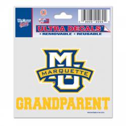 Marquette University Golden Eagles Grandparent - 3x4 Ultra Decal