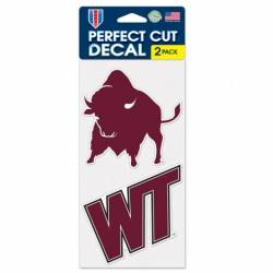 West Texas A&M University Buffaloes - Set of Two 4x4 Die Cut Decals
