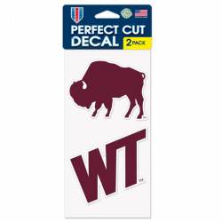 West Texas A&M University Buffaloes Standing - Set of Two 4x4 Die Cut Decals
