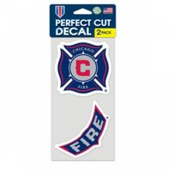 Chicago Fire - Set of Two 4x4 Die Cut Decals