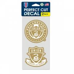 Philadelphia Union Gold - Set of Two 4x4 Die Cut Decals