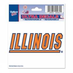 University Of Illinois Fighting Illini - 3x4 Ultra Decal