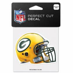Green Bay Packers Helmet - 4x4 Die Cut Decal