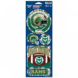 Colorado State University Rams Football - Prismatic Decal Set