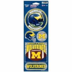 University Of Michigan Wolverines - Set Of 5 Prismatic Sticker Sheet