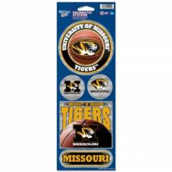 University Of Missouri Tigers - Set Of 5 Prismatic Sticker Sheet