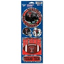 Texas Tech University Red Raiders Football - Prismatic Decal Set
