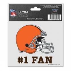 Cleveland Browns #1 Fan - 3x4 Ultra Decal