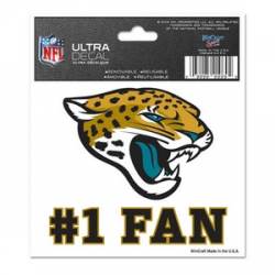 Jacksonville Jaguars #1 Fan - 3x4 Ultra Decal