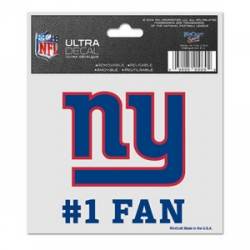 New York Giants #1 Fan - 3x4 Ultra Decal