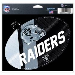 Las Vegas Raiders - 3.5x5 Vinyl Oval Sticker