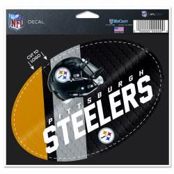 Pittsburgh Steelers - 3.5x5 Vinyl Oval Sticker