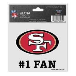 San Francisco 49ers #1 Fan - 3x4 Ultra Decal