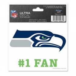 Seattle Seahawks #1 Fan - 3x4 Ultra Decal