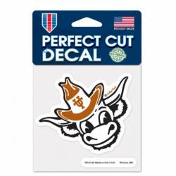 University Of Texas Longhorns Retro - 4x4 Die Cut Decal
