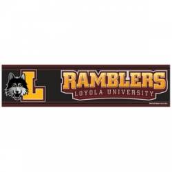 Loyola University Ramblers - 3x12 Bumper Sticker Strip