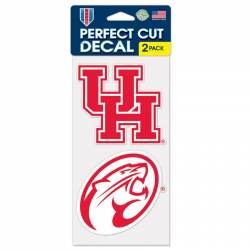 University Of Houston Cougars - Set of Two 4x4 Die Cut Decals