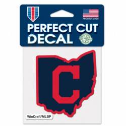 Cleveland Indians Home State Ohio - 4x4 Die Cut Decal