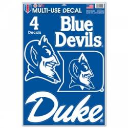 Duke University Blue Devils - Set of 4 Ultra Decals