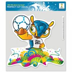 Fifa World Cup 2014 Mascot - 8x8 Full Color Die Cut Decal